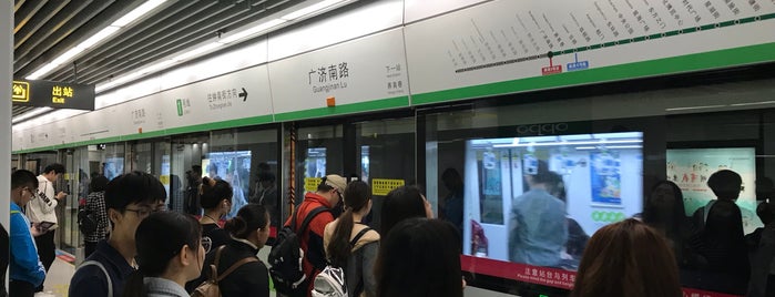 Guangjinan Rd Metro Station is one of Suzhou stations.