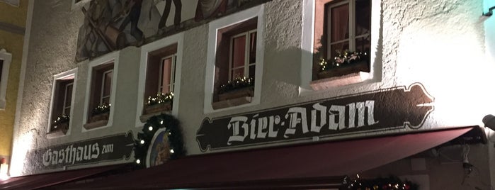 Gasthaus zum Bier-Adam is one of Must-visit German Restaurants in Berchtesgaden.