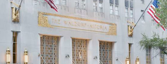 Waldorf-Astoria is one of New York.