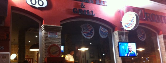Route 66 American Bar And Grill is one of Locais curtidos por Wendy.