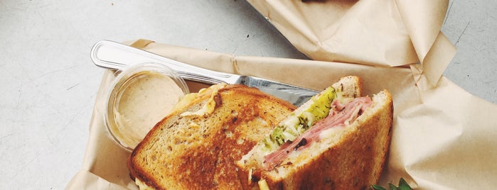 The American Grilled Cheese Kitchen is one of SanFran - Delícias.