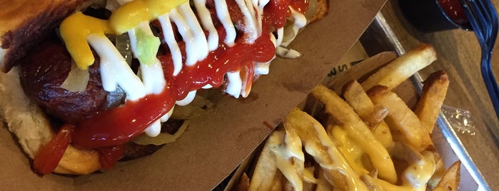 Dog Haus is one of The 15 Best Places for Hot Dogs in Los Angeles.