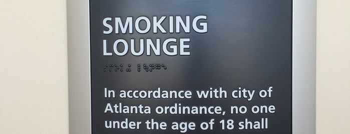 Smoking Lounge is one of Hartsfield-Jackson International Airport.