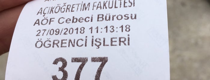 AÖF Bürosu is one of Uğur'un Beğendiği Mekanlar.