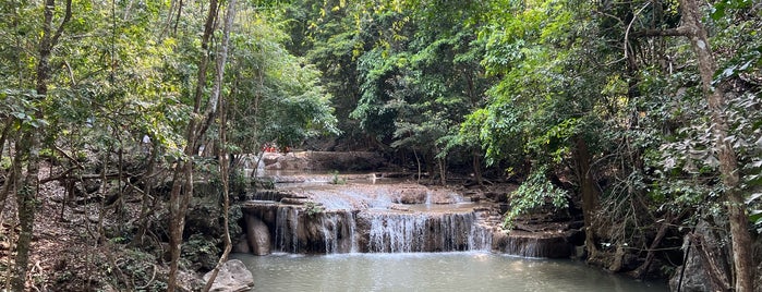 Erawan Waterfall 2nd Level "Wang Matcha" is one of thailand.