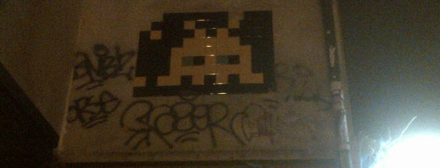 Space Invader is one of Paris Street Art / Space Invader / Pixel Art.