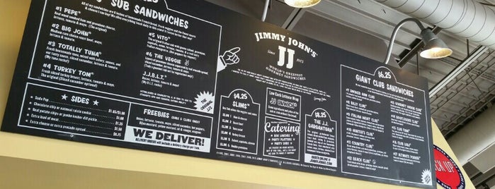 Jimmy John's is one of Tempat yang Disukai Kelley.