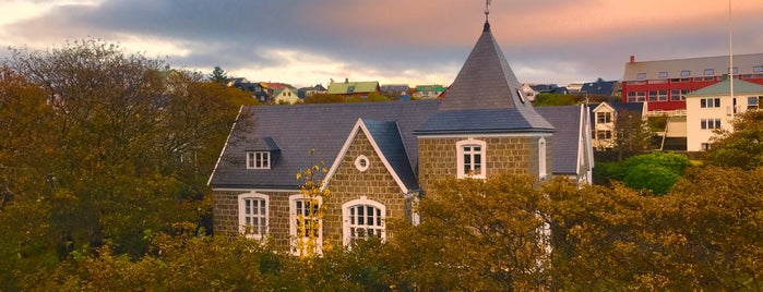 Havnar Kirkja (Tórshavn Cathedral) is one of Tórshavn, Feroe.