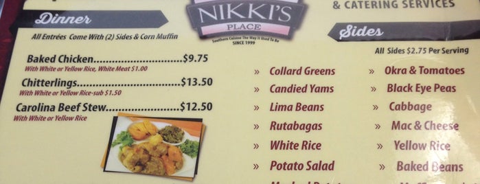 Nikki's Place Southern Cuisine is one of Florida.