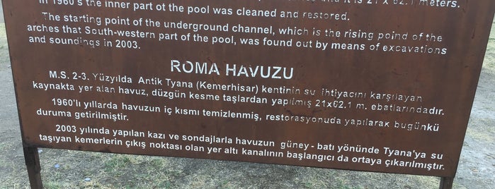 Roma Havuzu is one of Niğde.