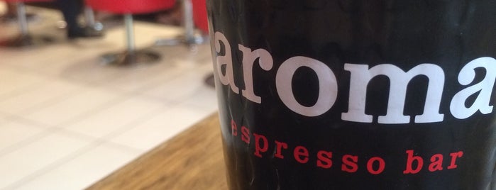 Aroma Espresso Bar is one of Espresso - Manhattan >= 23rd.
