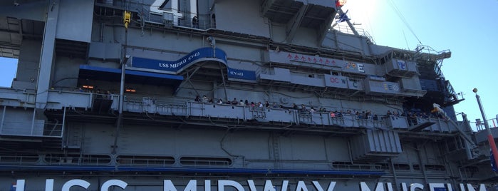 USS Midway Museum is one of สถานที่ที่บันทึกไว้ของ C.