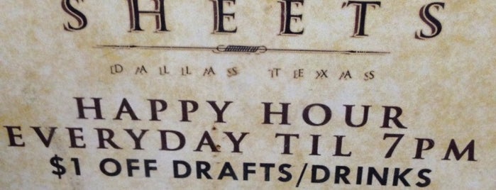Three Sheets is one of Dallas's Best Sports Bars - 2013.