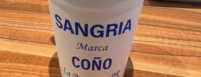 Sangría Marca Coño is one of Must Go's in Puerto Rico.