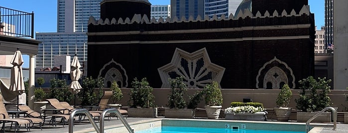 Rooftop Pool Bar at the Roosevelt Hotel is one of NOLA.