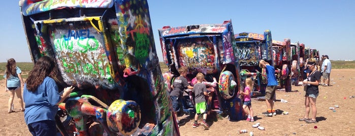 Cadillac Ranch is one of TX Camping.