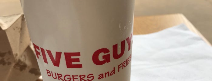 Five Guys is one of Fave yummy places.