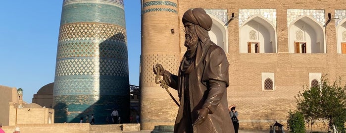 Statue of Al-Khwārizmī is one of Узбекистан: Samarkand, Bukhara, Khiva.