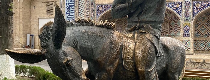 Xo‘ja Nasriddin Afandi haykali is one of Узбекистан: Samarkand, Bukhara, Khiva.