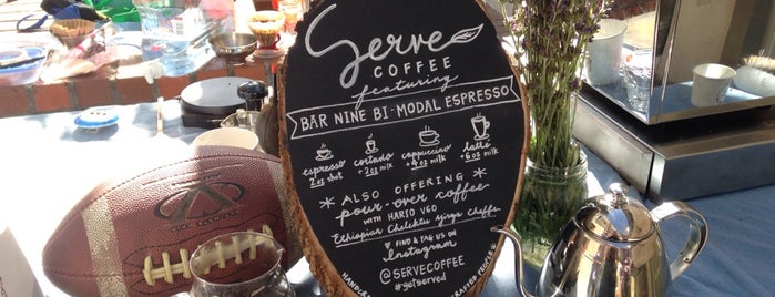Serve Coffee Pop-up is one of all coffee.