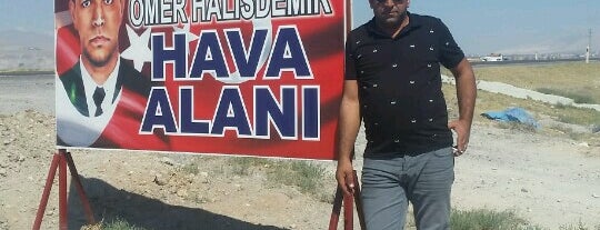 Şehit Ömer Halisdemir HAVA ALANI is one of Kırmızı Kuyrukla Gezelim Görelim.