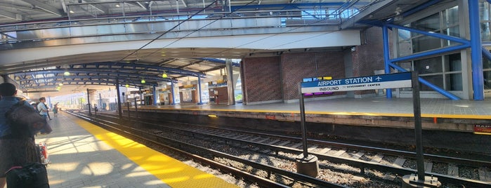 MBTA Airport Station is one of BOS.