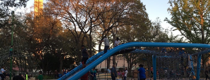 Hemisfair Plaza Playground is one of Tempat yang Disukai Ron.
