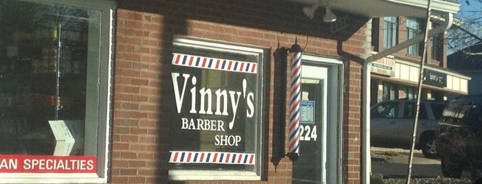 Vinny's Barbershop is one of สถานที่ที่ Jason ถูกใจ.