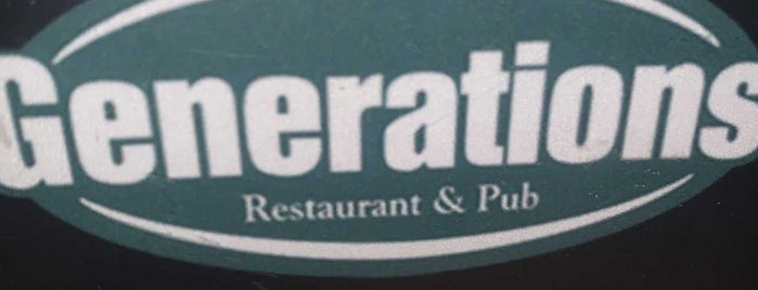 Generations Restaurant & Pub is one of favorite places.