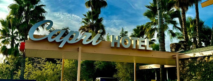 The Capri Hotel is one of สถานที่ที่บันทึกไว้ของ Carly.