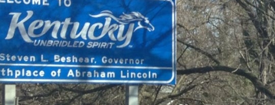 Indiana / Kentucky State Line is one of Lugares favoritos de Sarah.