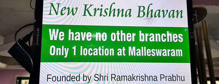 New Krishna Bhavan is one of Bangalore.