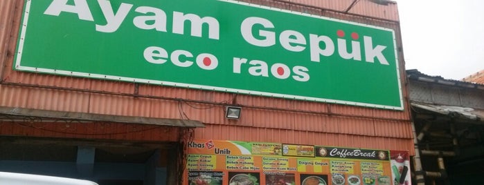 Ayam Gepuk & Kampung Bebek Eco Raos is one of All-time favorites in Indonesia.