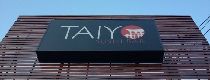 Taiyo Sushi Bar is one of Tempat yang Disukai Taynã.