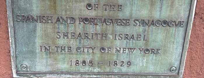 The Second Cemetery of the Spanish and Portuguese Synagogue Shearith Israel in the City of New York 1805-1829 is one of 🗽 NYC - Downtown (SoHo & Greenwich Village).