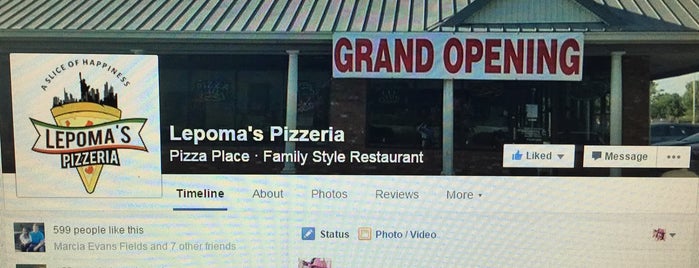 Lepoma's Pizzeria is one of places to check in.