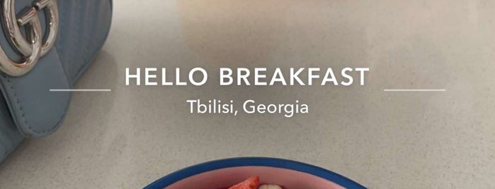 Hello Breakfast is one of Tbilisi.
