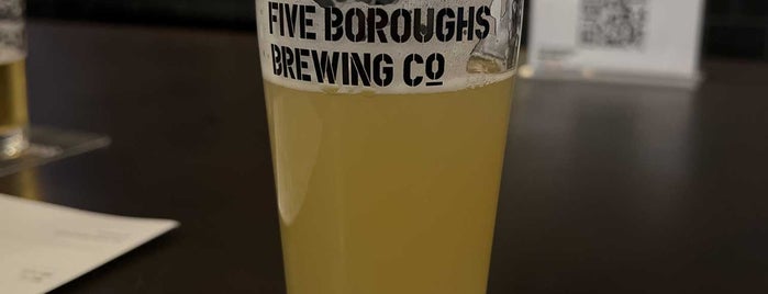 Five Boroughs Brewing Co. is one of To Try in NYC.