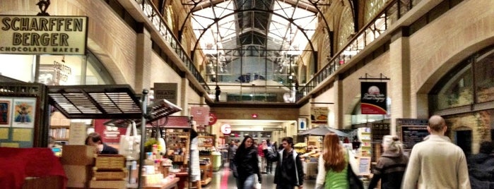Ferry Building Marketplace is one of Baby's first time in SF.