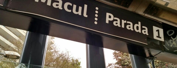 Parada 1 - Irarrázaval - Macul (PD103) is one of CRight.