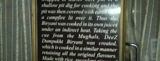 Deez Biryani & Kebabs is one of New Delhi Eats.