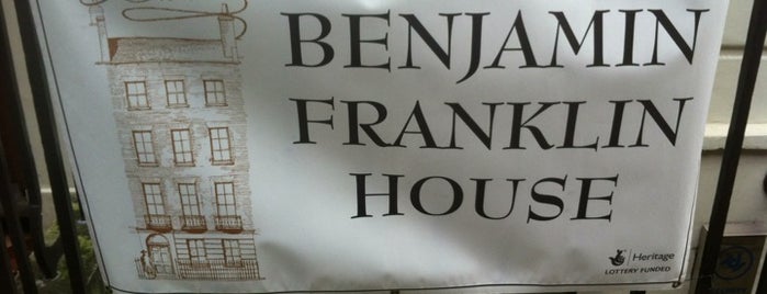 Benjamin Franklin House is one of 2 for 1 offers (train).