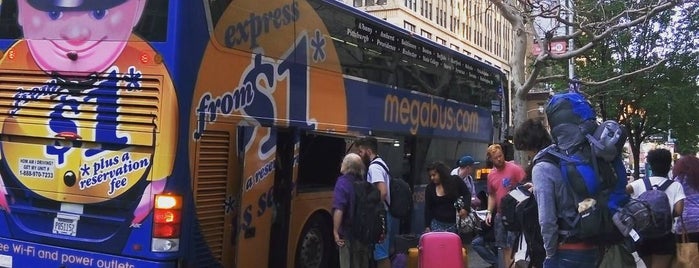 Mega Bus - 7th Ave & 27th St is one of my places.