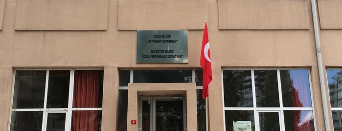 Türk Musikisi Devlet Konservatuarı is one of Fakülteler ve Yüksekokullar.