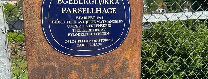 Egebergløkka Parsellag is one of Oslo.