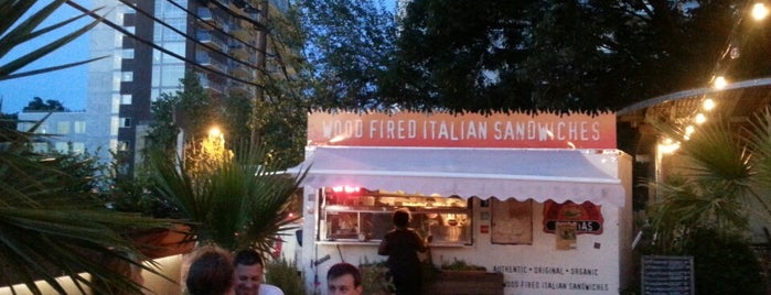 Wood Fired Italian Sandwiches (food trailer) is one of Mahesh’s Liked Places.