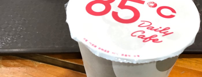 85度C is one of Coffee a lot.
