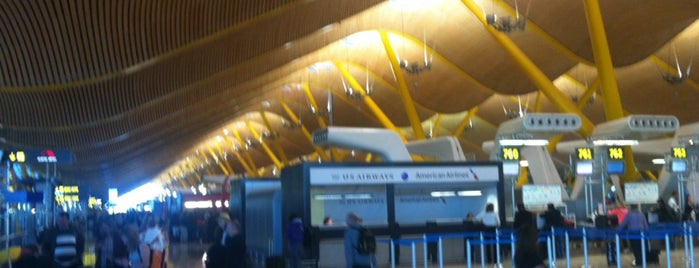 Flughafen Madrid-Barajas „Adolfo Suárez“ (MAD) is one of Spain & Italy, September 2014.