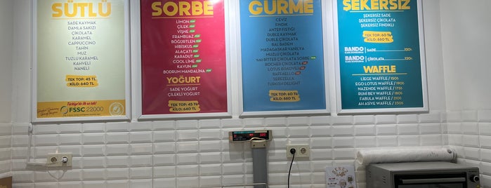 Serez Gurme Dondurma is one of Istanbul Sweets.