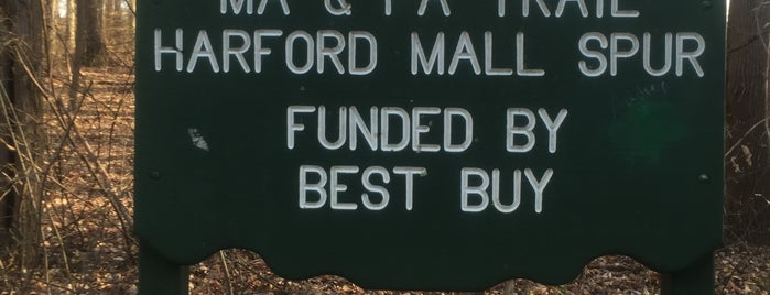 Ma And Pa Trail: Harford Mall Spur is one of hist.